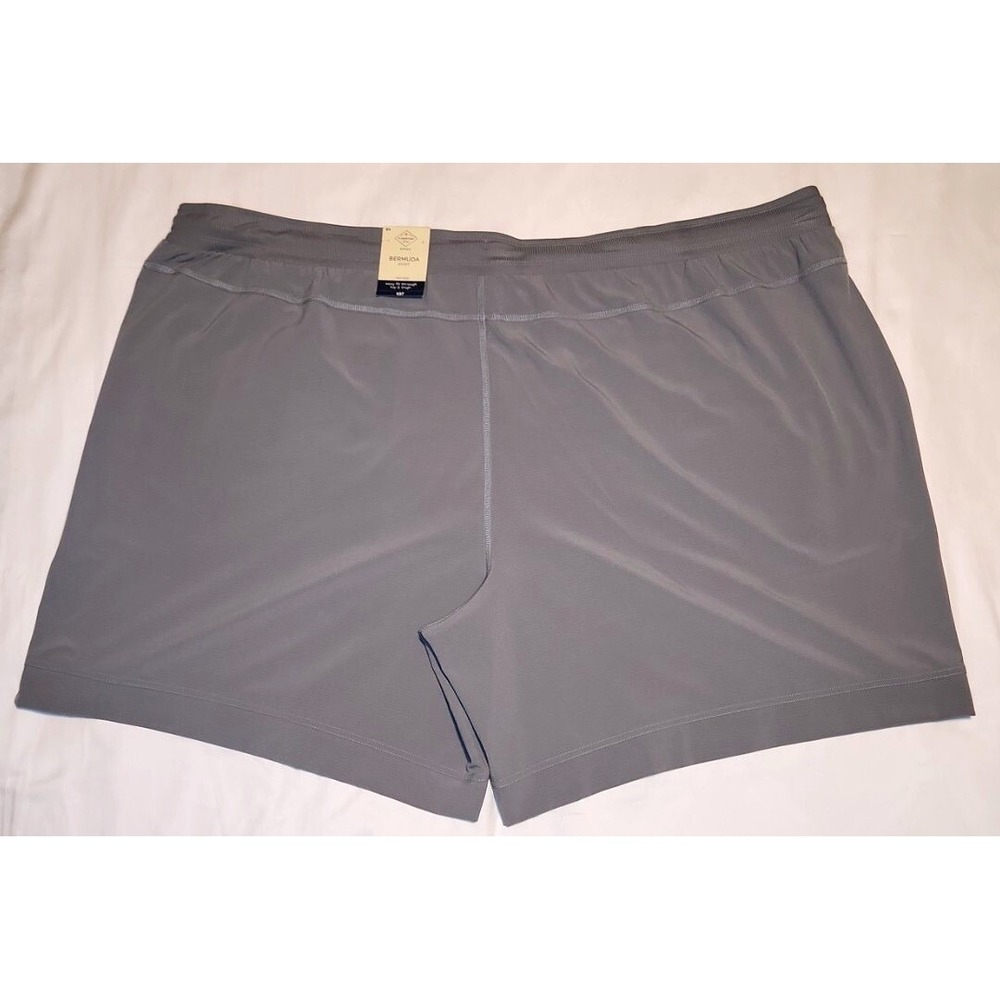 St John's Bay Grey Bermuda Athletic Shorts Mid Rise Size 5x Women's NWT